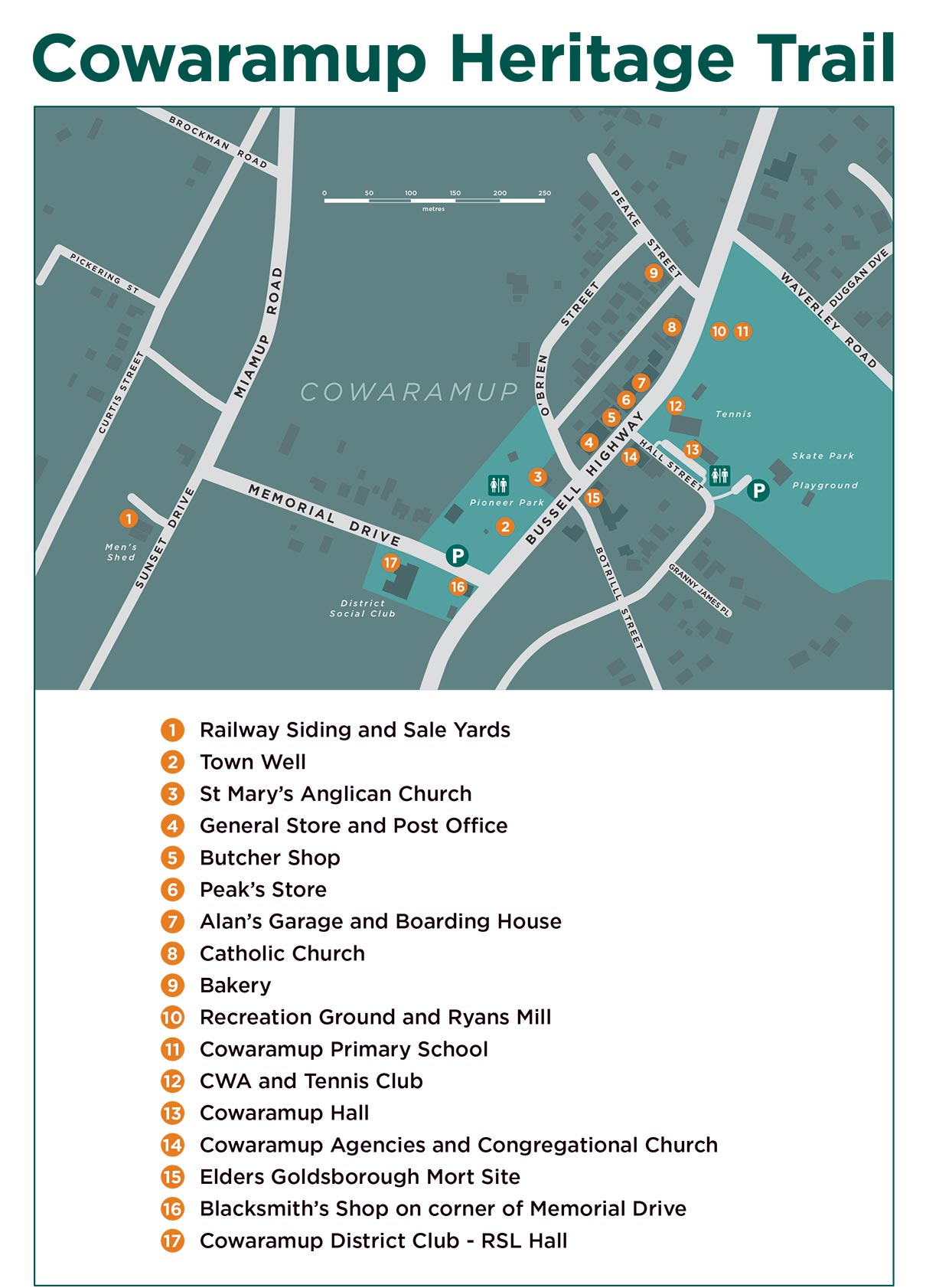 Cowaramup map