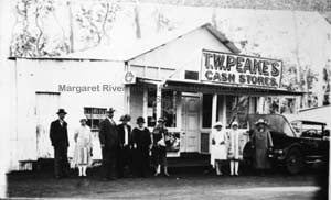 T.W.Peake's Cash Store in Cowaramup in the 1920s