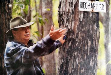 Tom Wenman at Riechard Road, the location of Tracker's Gold Reef